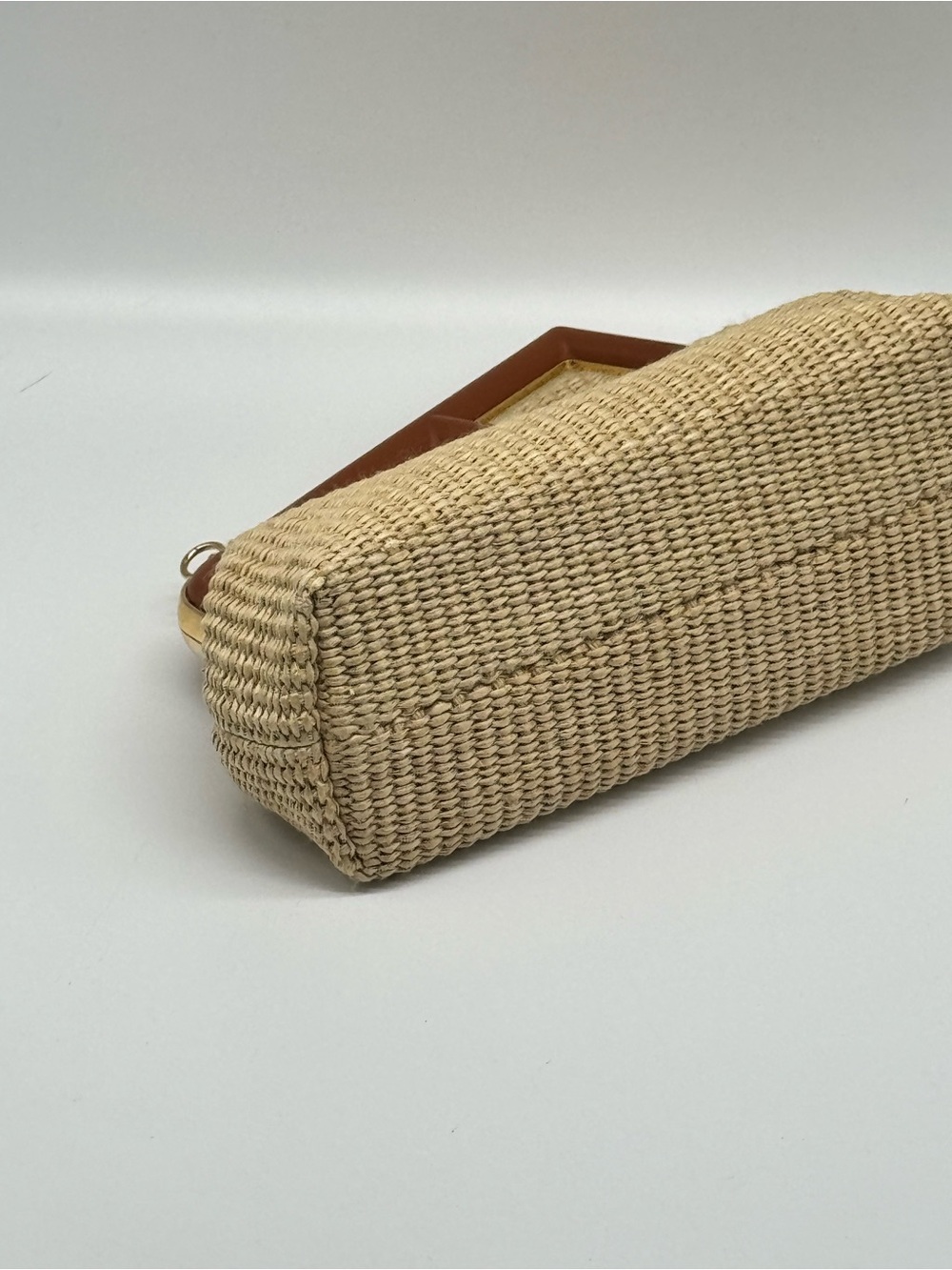 Fendi First Raffia Small Crossbody/Clutch - Picture 7 of 8